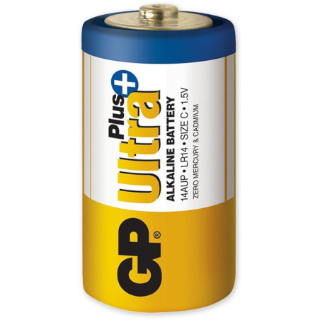 GP Ultra Plus Alkaline - (1409-011) - Single cell C battery for SR120 and SR130 sirens.