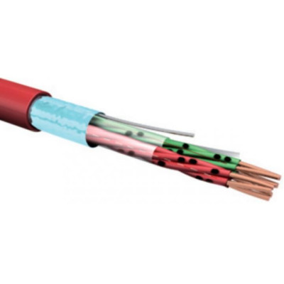 Kabel zu EPS JH(ST)H 4x2x0,8 bd - Halogenfreies, nicht flammenausbreitendes Kabel, roter Mantel, Verpackung 200m