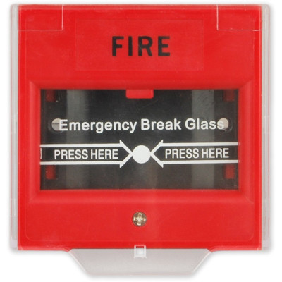 VAR-TEC CP-02 emergency call with shatter glass, red