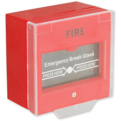 VAR-TEC CP-02 emergency call with shatter glass, red