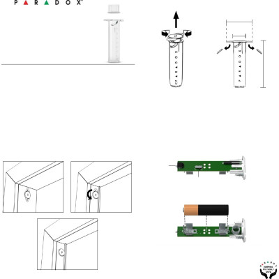 DCT6 - zápustný magnetický kontakt 433/868