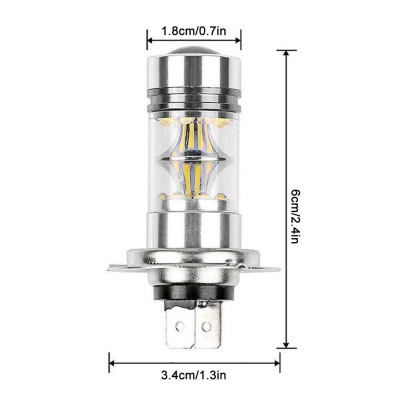 YANL E051M-03 - LED Auto žárovka H7, 100W, technologie Super Bright Light Bulb