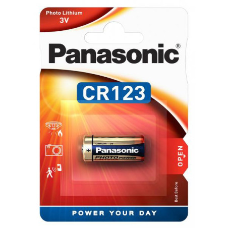 Panasonic Lithiová baterie Power CR123, 3V