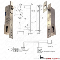 JIS 1960-Kolíkový elektrický zámek STANDARD