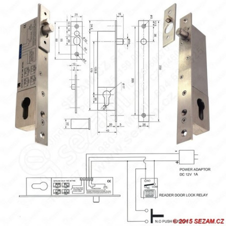 JIS 1960-Kolíkový elektrický zámek STANDARD