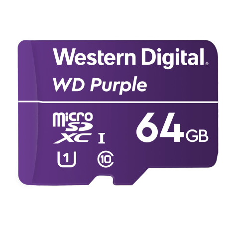 WDD064G1P0A (0109-266) - paměťová karta MicroSDXC 64GB, WD Purple