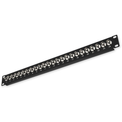 LAN-TEC PP-144 24P/BNC - černá 19" patch panel 1U, 24 portů BNC