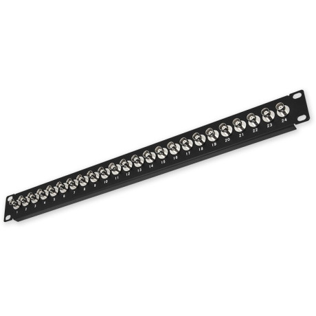 LAN-TEC PP-144 24P/BNC - černá 19" patch panel 1U, 24 portů BNC