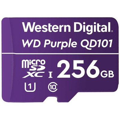 Western Digital WDD256G1P0C - paměťová karta MicroSDXC 256GB, WD Purple