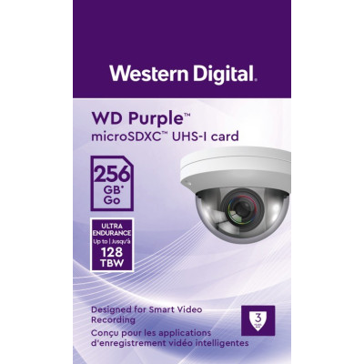 Western Digital WDD256G1P0C - paměťová karta MicroSDXC 256GB, WD Purple