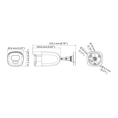 HIKVISION DS-2CE10HFT-E(2.8mm) - 5 Mpx, WDR, Colorvu, bílý přísvit 20 m, IP67, 12 VDC, POC