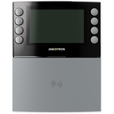 JABLOTRON JA-155E-GR* - šedá bezdr. čtyřsegment. kláv. s LCD a RFID