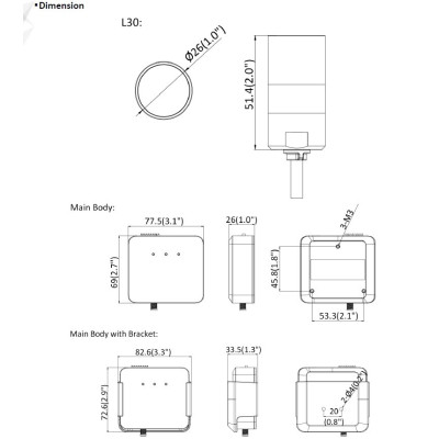 Hikvision DS-2CD6425G1-20(2.8mm)8m 2 Mpx, IP mini kamera, f2.8mm, WDR 120dB, skrytá mini