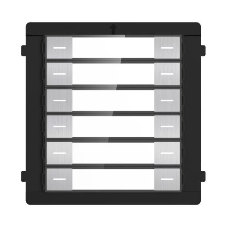 HIKVISION DS-KD-K12/S – Modul mit zwölf Klingeltasten, 2. Generation, Edelstahl