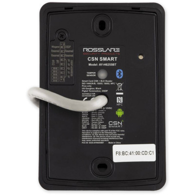 ROSSLARE AY-H6255BT - NFC/Bluetooth system reader