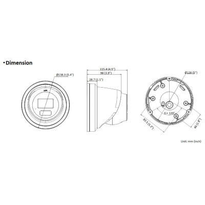 HIKVISION DS-2CD2387G2H-LIU – (2,8 mm)(eF)(SCHWARZ) – 8 Mpix, IP-Kuppelkugel, Hybridbeleuchtung 40 m, WDR, Mikrofon