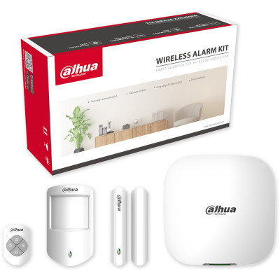 DAHUA ART-ARC3800H-03-W2(868) - AirShield security set-HUB2 control panel LAN, PIR detector, magnet, key.