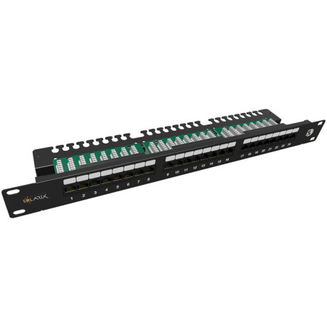 Solarix SX24L-5E-UTP-BK-N Solarix 24 x RJ45 CAT5E UTP