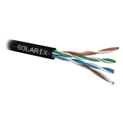 Solarix SXKD-5E-UTP-PE zewnętrzny, 305 m/opakowanie, Fca