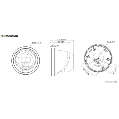 HIKVISION DS-2CD2347G2H-LISU/SL – (2,8 mm)(eF)(SCHWARZ) – 4 Mpix, IP-Kuppelkugel, Hybridbeleuchtung 40 m, WDR, Mikrofon, Lautspr