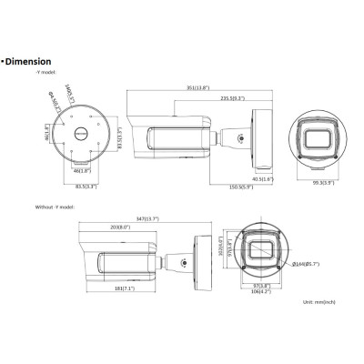 HIKVISION iDS-2CD7A26G0/P-IZHS - (2.8-12mm)(C) - 2 Mpx, IP bullet camera, f2.8-12mm, WDR 140dB, IR 50m, license plate