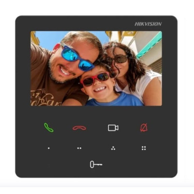 HIKVISION DS-KH6110-WE1 - IP videotelefon, LAN, černý, 4.3 palcový dotykový display