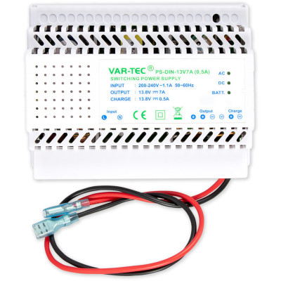 VAR-TEC PS-DIN-13V7A(0,5A) - alimentatore di riserva DIN 7M