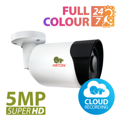 Partizan 5.0MP IP camera PO-5SP Full Color 1.3 Cloud