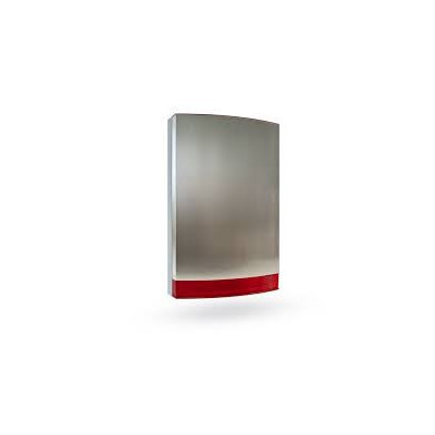 JABLOTRON JA-1X1A-C-ST - Stainless cover for siren JA-111A, JA-151A, red flasher