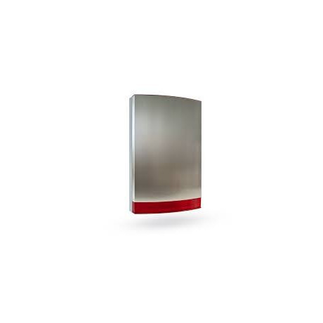 JABLOTRON JA-1X1A-C-ST - Stainless cover for siren JA-111A, JA-151A, red flasher